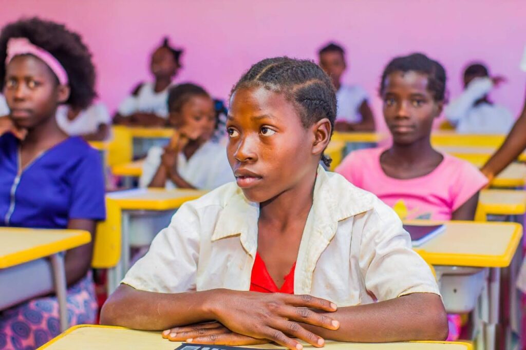 Students at Lucite School enjoy the new furniture and upgrades funded by ForAfrika and partners
