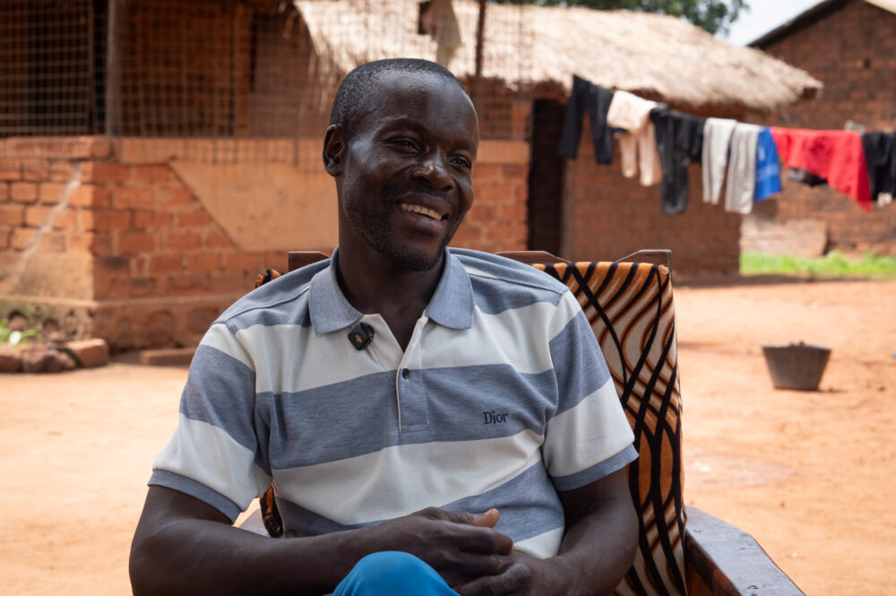 Ruben Maleyolo during an interview with ForAfrika in Sibut. ForAfrika:Rebecca Navega